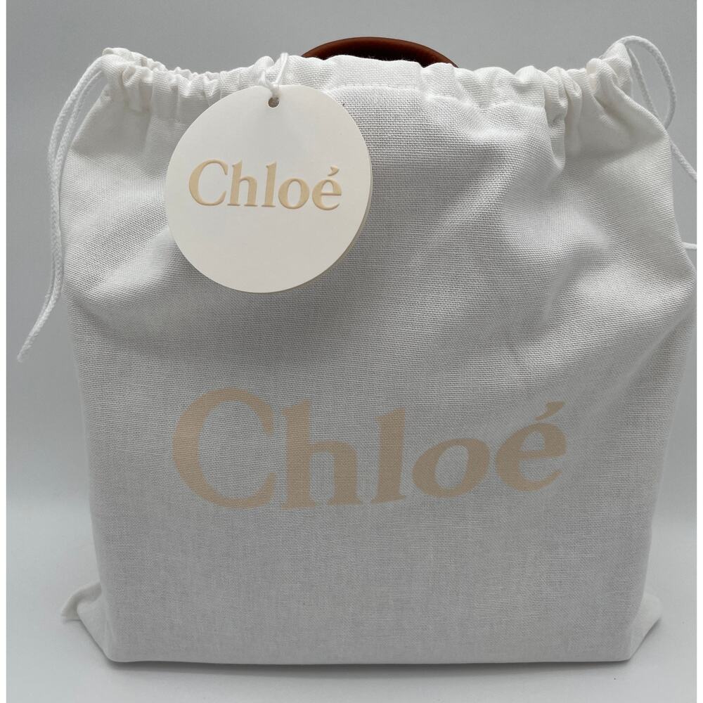 ❌❌SOLD!❌❌BRAND NEW CHLOE SMALL STRAW RAFFIA LEATHER WOODY SUMMER TOTE BAG - Picture 16 of 16